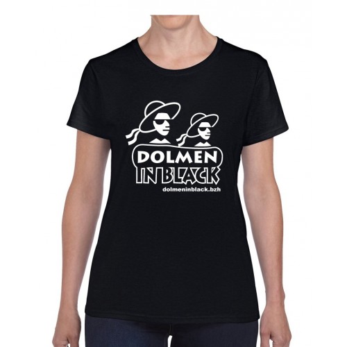 Tee-shirt logo Dolmen in Black noir