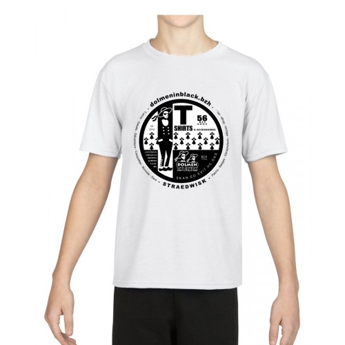 Tee-shirt Logo Dolmen in Black blanc v2