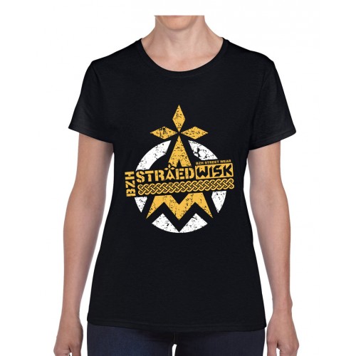 Tee-shirt Femme DIB "BZH Straedwisk" noir