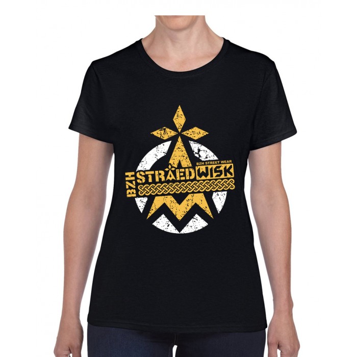 Tee-shirt Femme DIB "BZH Straedwisk" noir