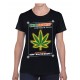 Tee-shirt femme "underground up" noir